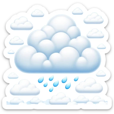 blue sky with clouds sticker