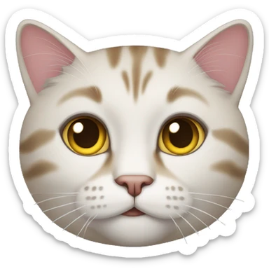 a cat, but very exciting sticker
