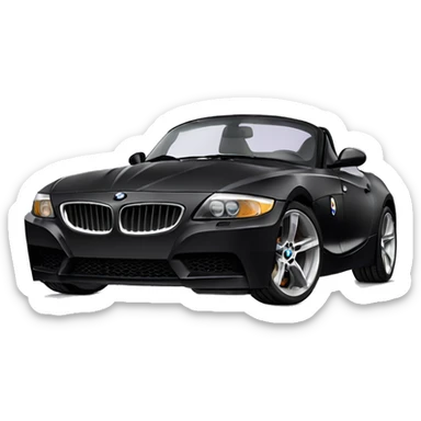 black bmw z4 with purple rims sticker
