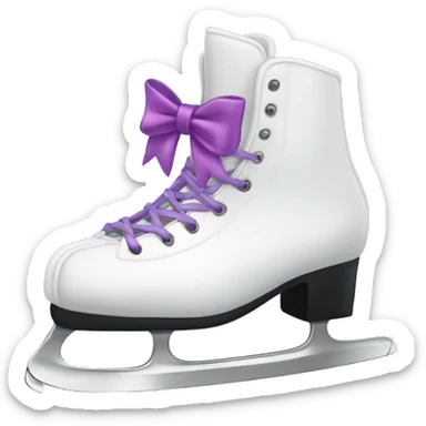 Ice skates with bows  sticker
