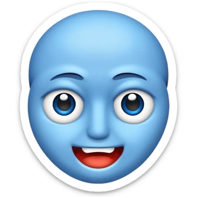 O inima mov,cu trecere spre albastru deschis si coada de drac! sticker