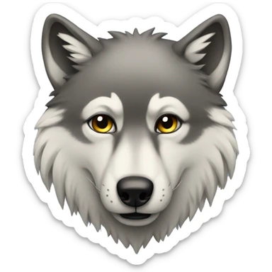 Love wolf sticker