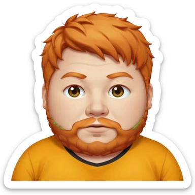 CaseOh, the fat ginger streamer sticker