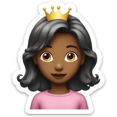 young girl birthday sticker