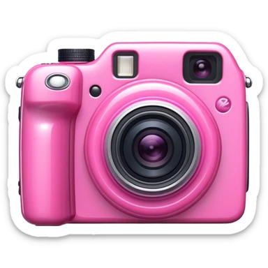 Pink camera  sticker