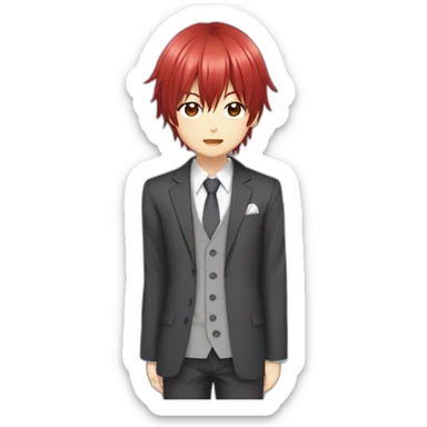 Karma Akabane enfant Gakushu Asano sticker