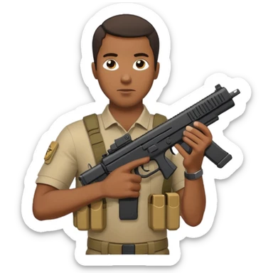 black man with a Glock and Kriss Vector mag sticker