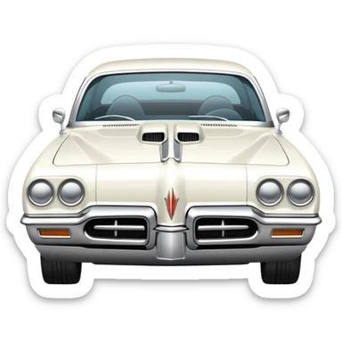 white pontiac sticker