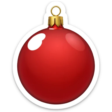 A Red Ornament sticker