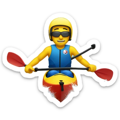 Kayak slalom sticker