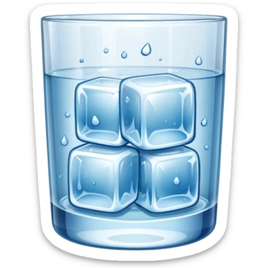 ice cubes sticker