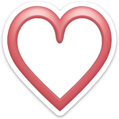 heart inside heart outline sticker