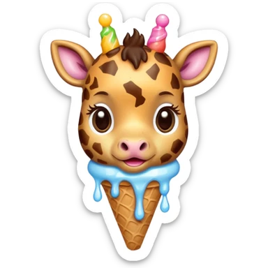 Giraffe with Ice Creams
Baby giraffe with melting ice cream


 sticker