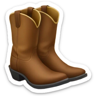 barn where cowboy boots stay sticker