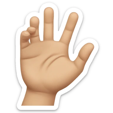 Albanian hand sticker