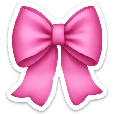 bow pink sticker