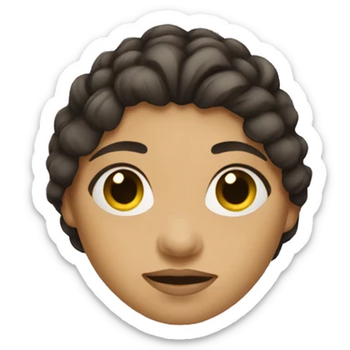 Viking women with dark hair sticker