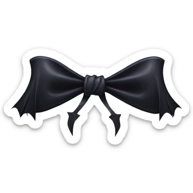 gothic bow sticker