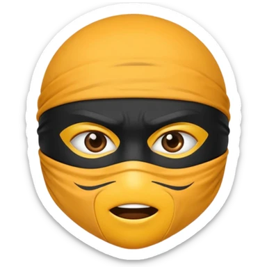 Hazme un emoji de ninja enojado sticker