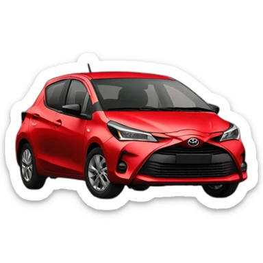 toyota yaris 2021 red sticker