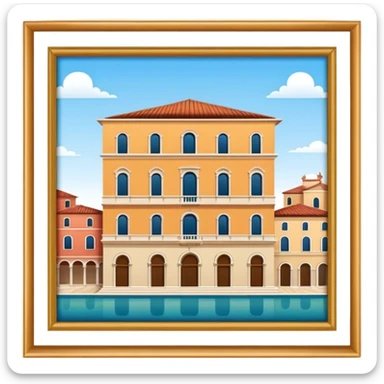 Italian palazzo for seal sticker