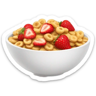 Cereal with strawberries in it sticker
