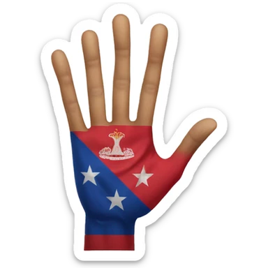 3 Fingers up for serbia  sticker