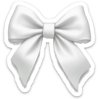 white bow sticker
