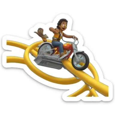 Ride the cyclone sticker