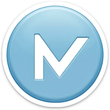 A light blue or brown circle with a white checkmark inside it. sticker