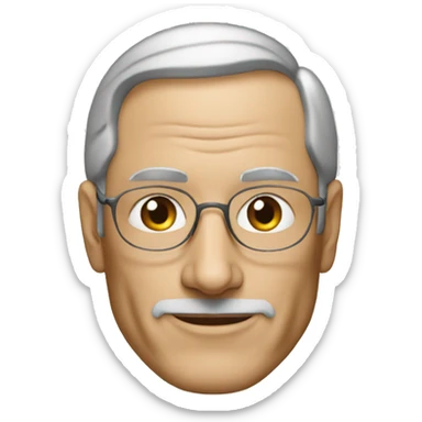 create a emoji of steve jobs sticker