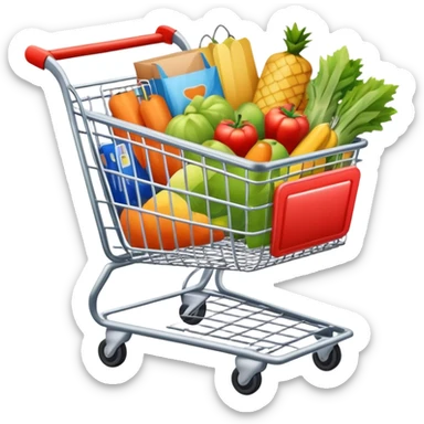 shopping cart sticker