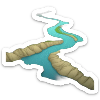 river-after-storm-flooding-flood-plain sticker