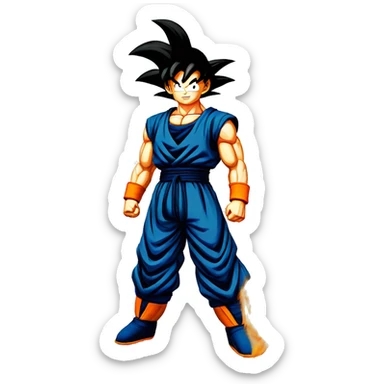 San goku in supersayan divin sticker