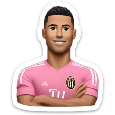 ronaldo on inter miami sticker