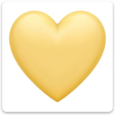 Pastel yellow heart sticker