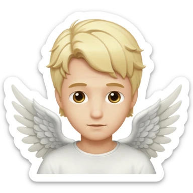  male angel wiwith wings sticker