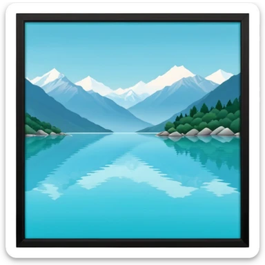 himalayan lake sticker