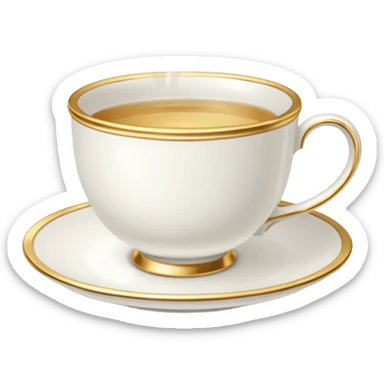 Beach  tea cup sticker