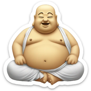 fat buddah sticker