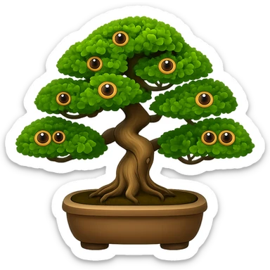 Make the eyeballs much bigger in the style of apple style emojis with transparent background. sticker