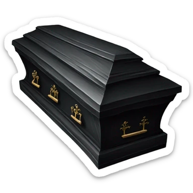 gothic coffin sticker