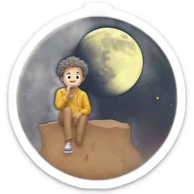 NEKFEU QUI FAIT UN CONCERT SUR LA LUNE sticker