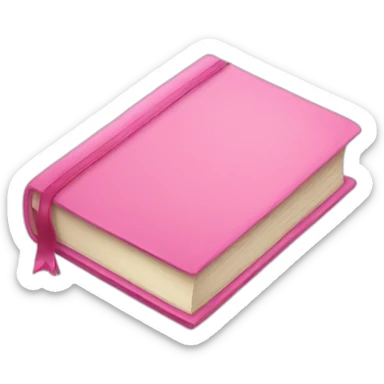 pink book sticker