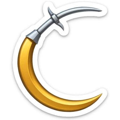 The sickle used by farmers sticker