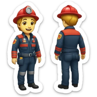 Jeune sapeur pompier sticker