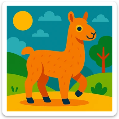 Lama sticker