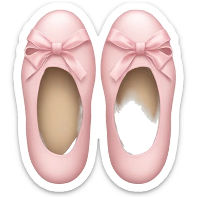 soft pink ballerina shoes sticker