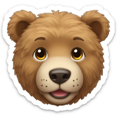 a teddy bear without a paw sticker