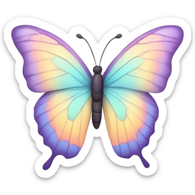 Pastel butterfly sticker